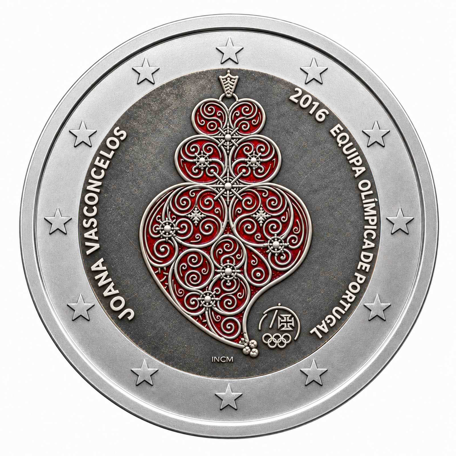2 Euros Joana Vasconcelos (Coloured)